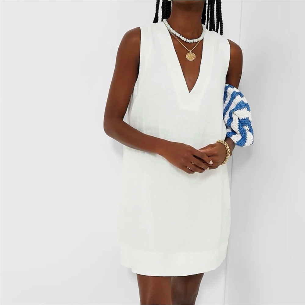 Tuckernuck White V-Neck Dress
